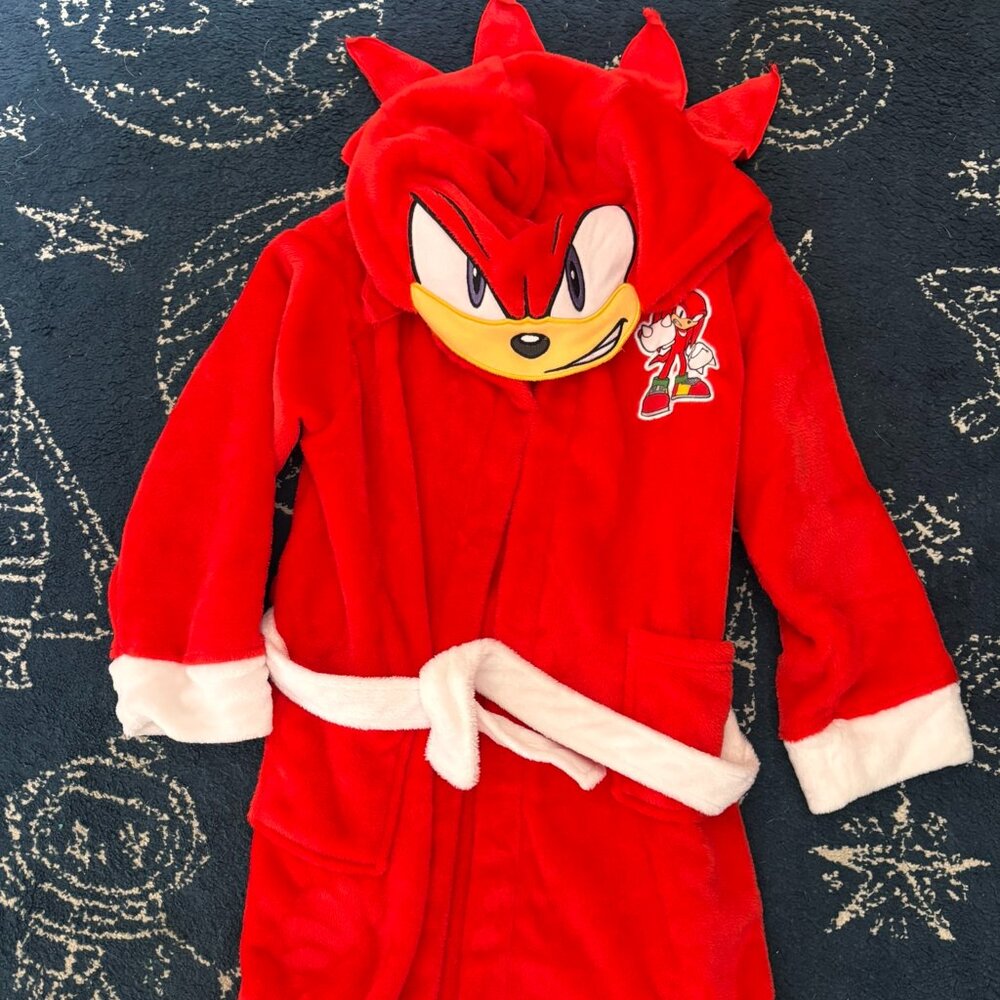 Sonic-Knuckles robe for kids -Size 6